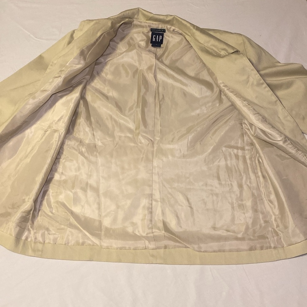 Gap Vintage Women’s Beige / Tan Blazer Suit Jacket Separate Size 6 EUC - Picture 7 of 15